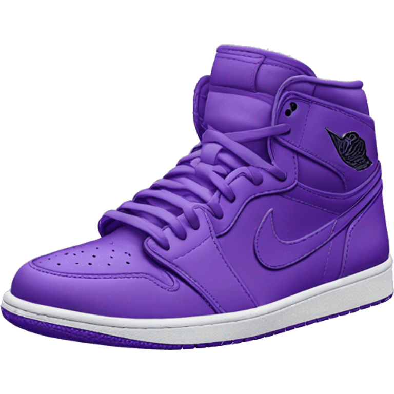 Purple Jordan 1 emoji