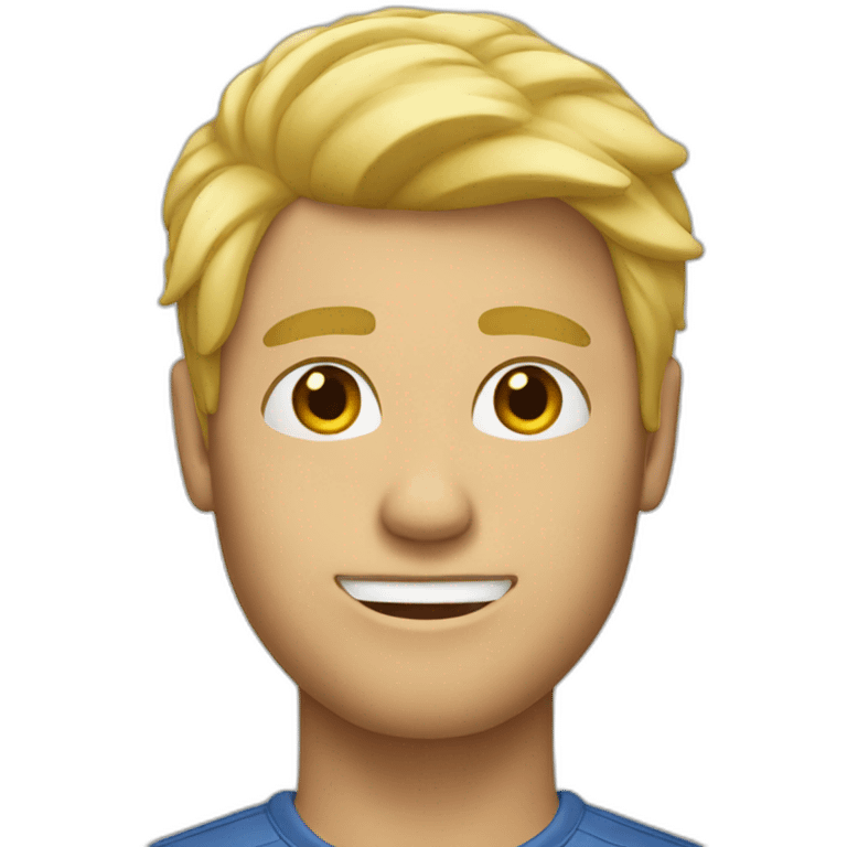 Blond hair man emoji