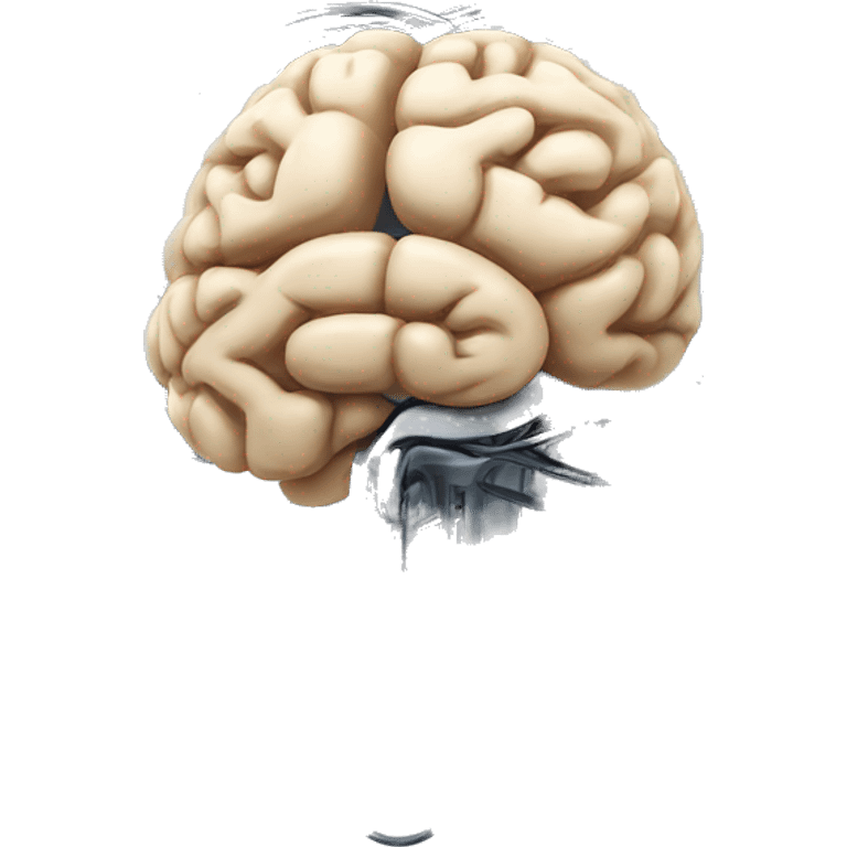 artificial intelligence brain wire electricity emoji