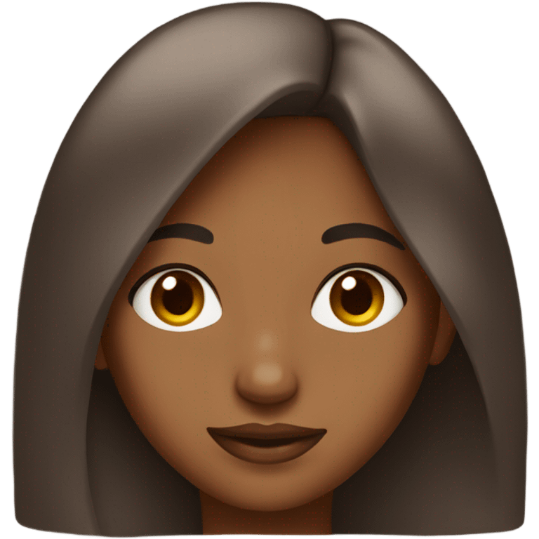 Brown girl with Brown eyes emoji