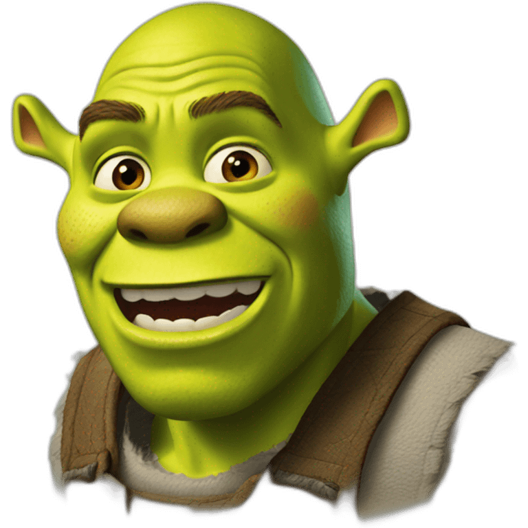 Shrek jugando emoji