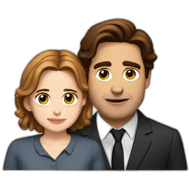 jim and pam emoji