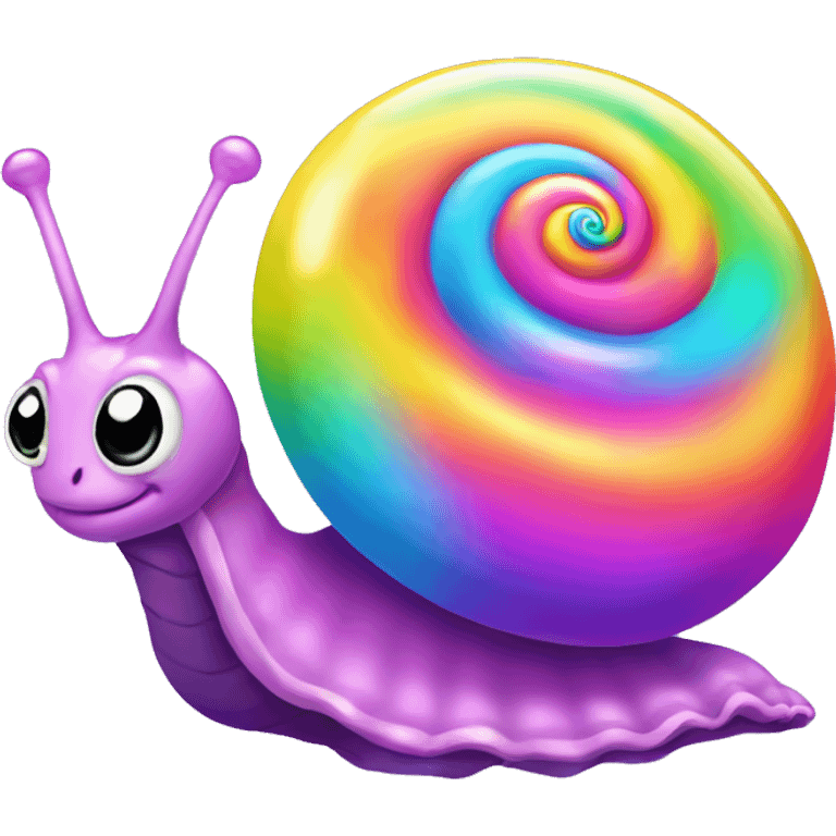 Lisa frank little snail  emoji