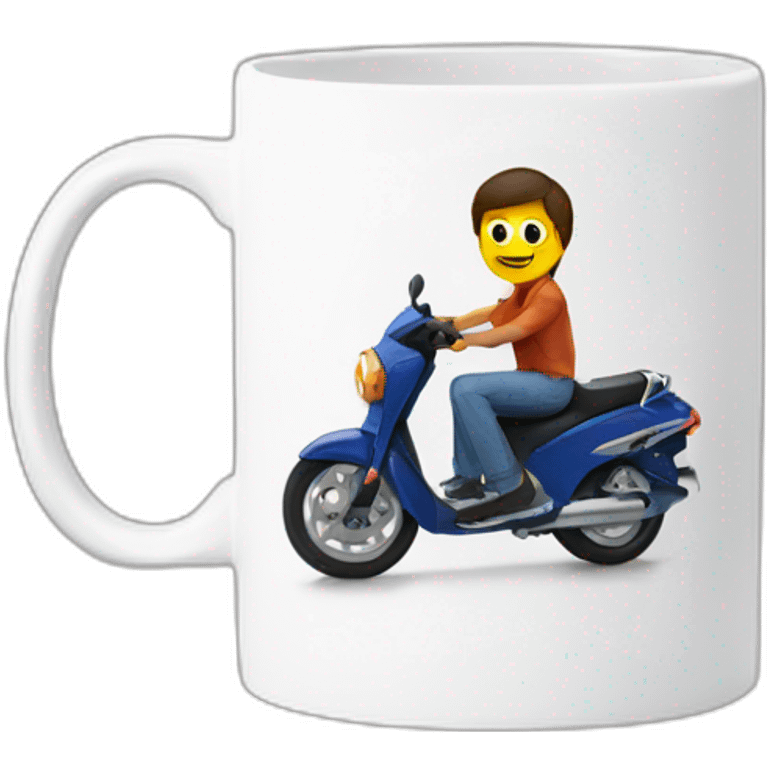 Michael Scoot on a mug emoji