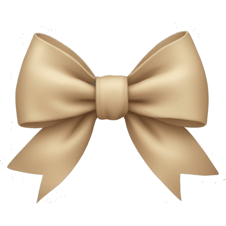 Beige bow emoji