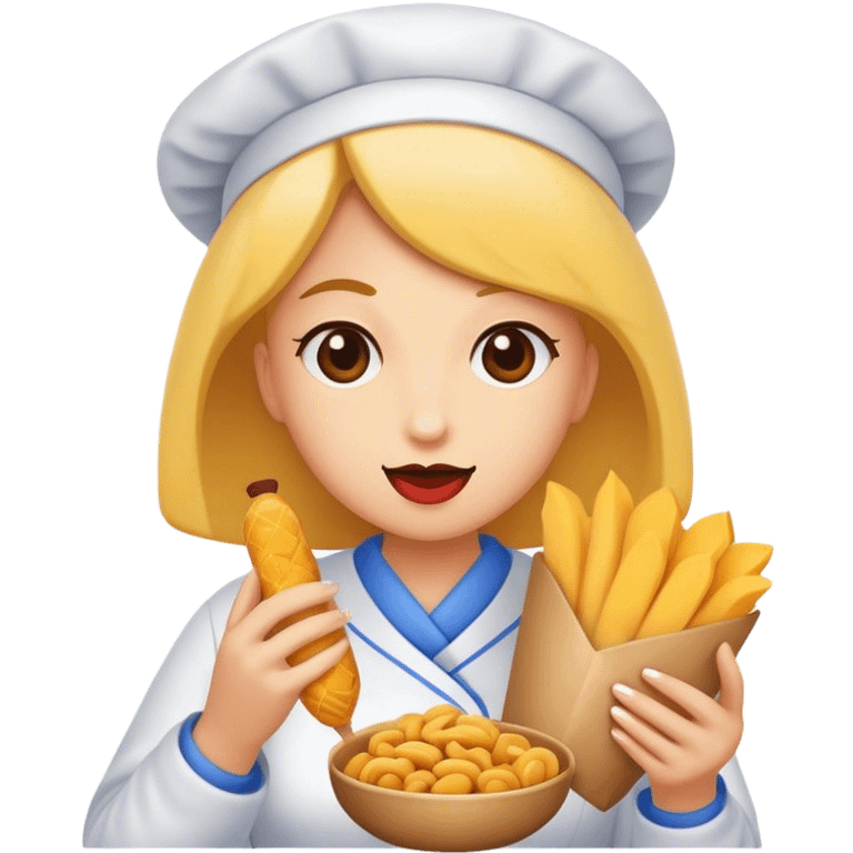 Snack lady emoji