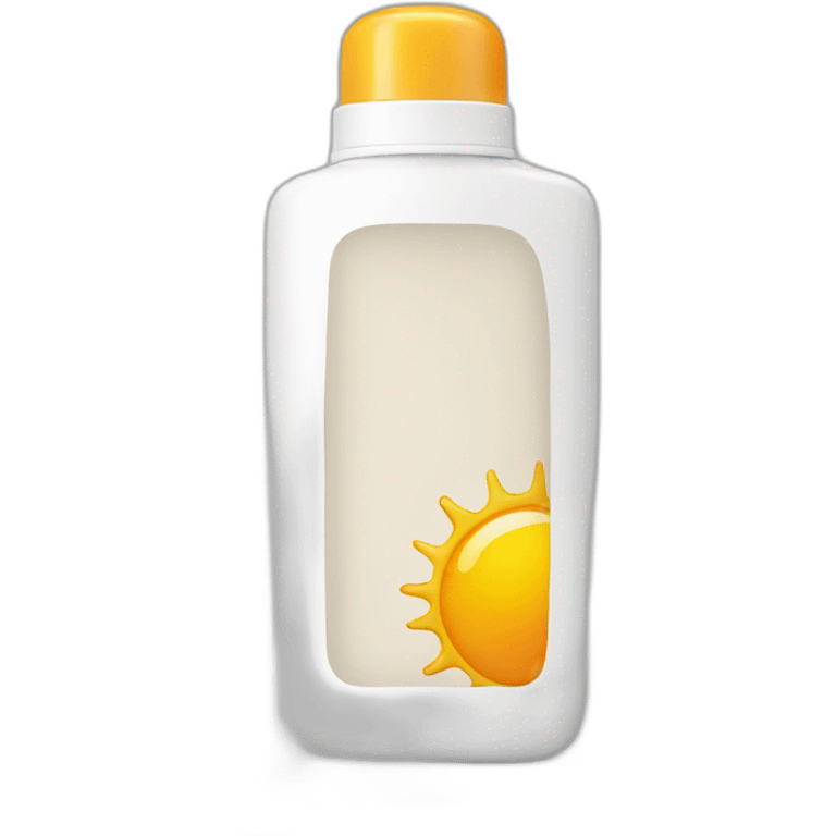 Sunscreen bottle emoji