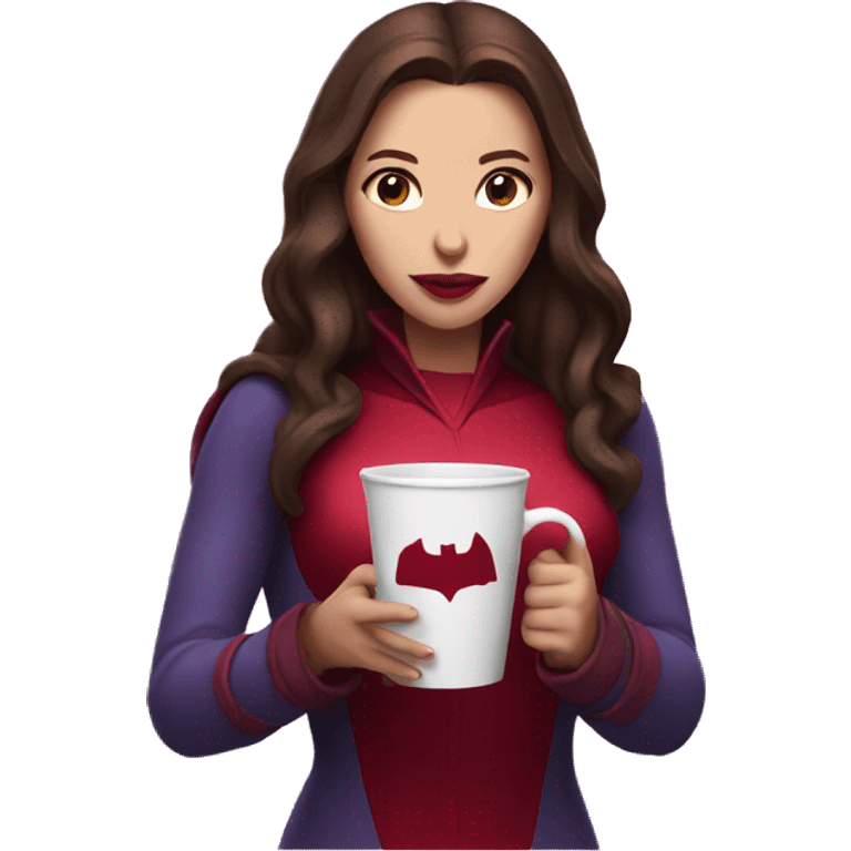 Scarlet Witch holding a cup  emoji