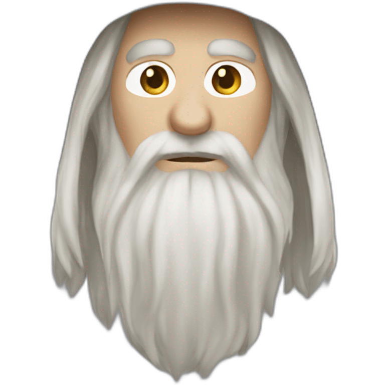 gandalf the white no hat emoji