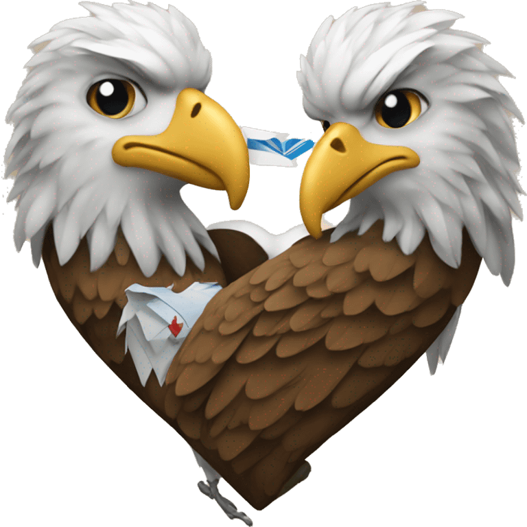 Heart with eagle and mail  emoji