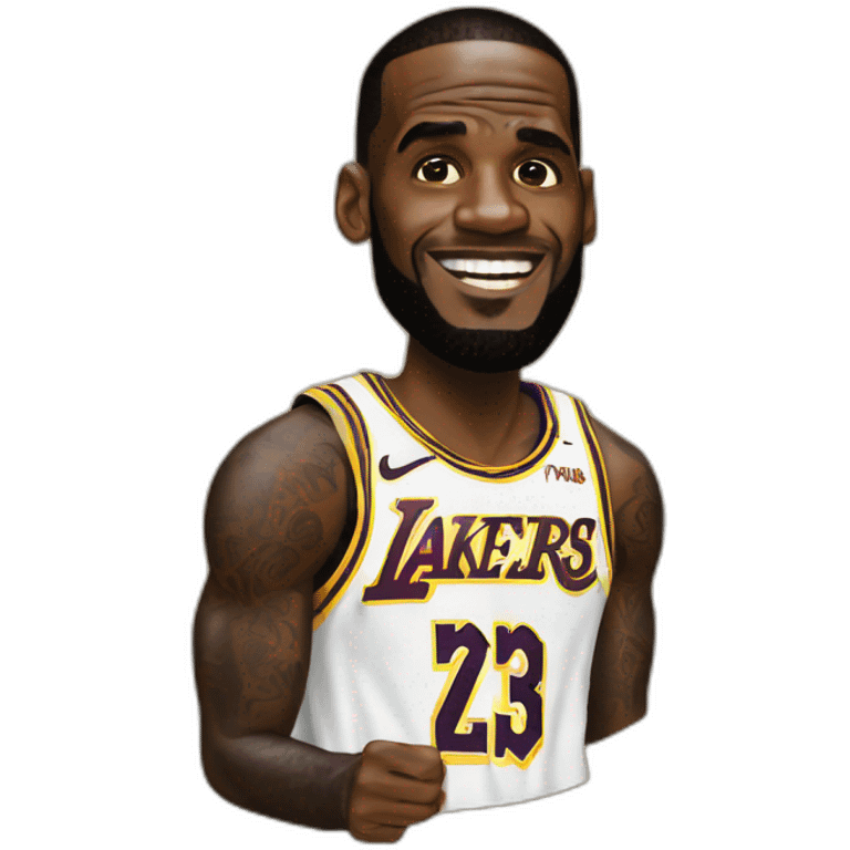 LeBron jams emoji