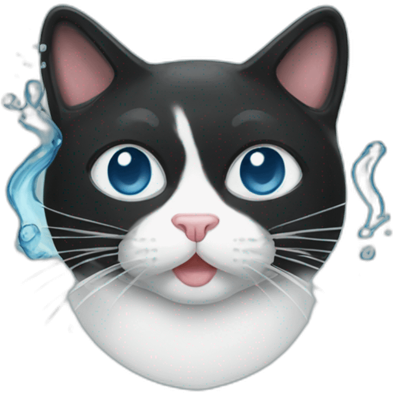 tuxedo cat snorkle emoji