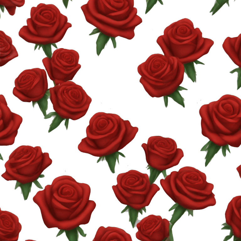 A bunch of red roses emoji