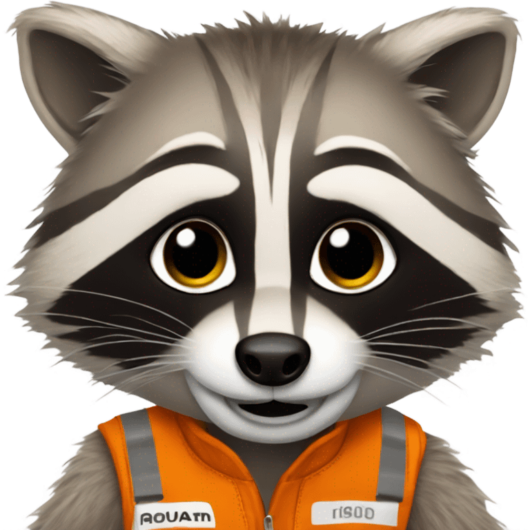 Racoon in mclaren emoji