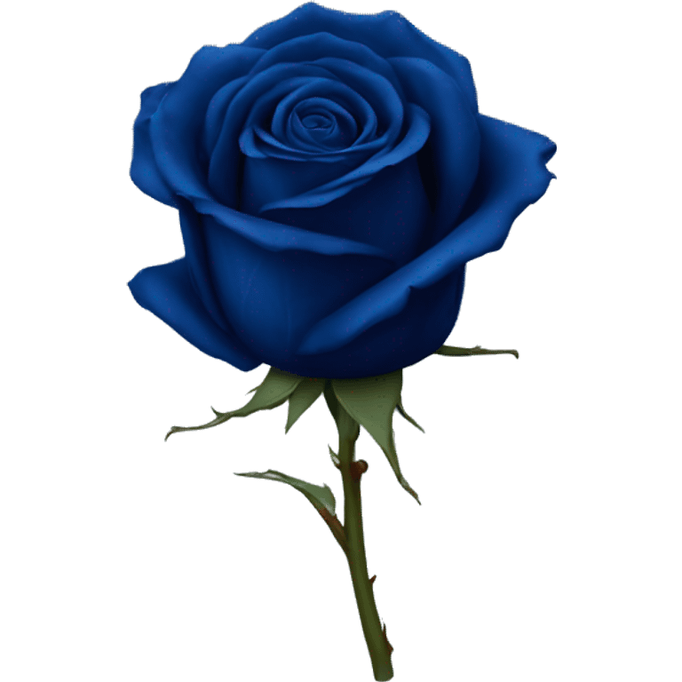 real dark blue rose emoji