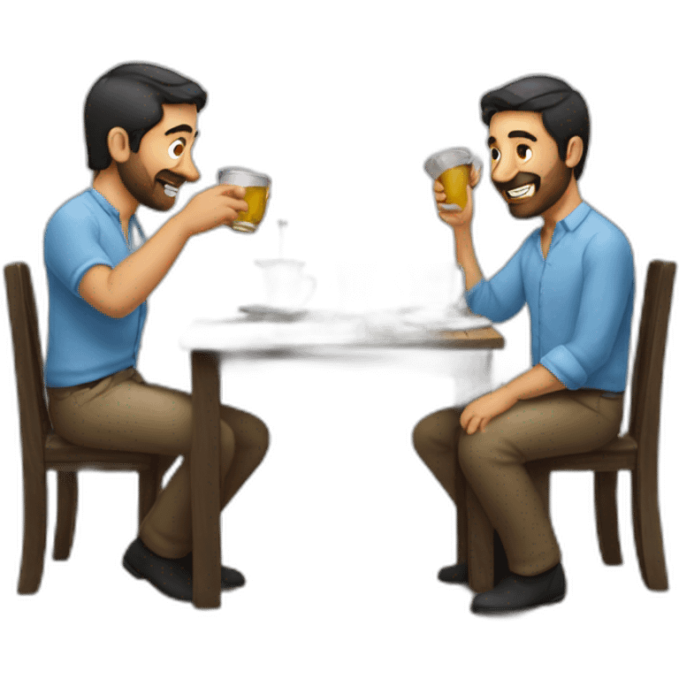 Argentinian men having mate emoji