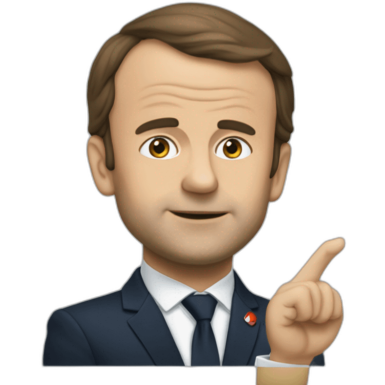 Macron qui manifeste contre lui emoji