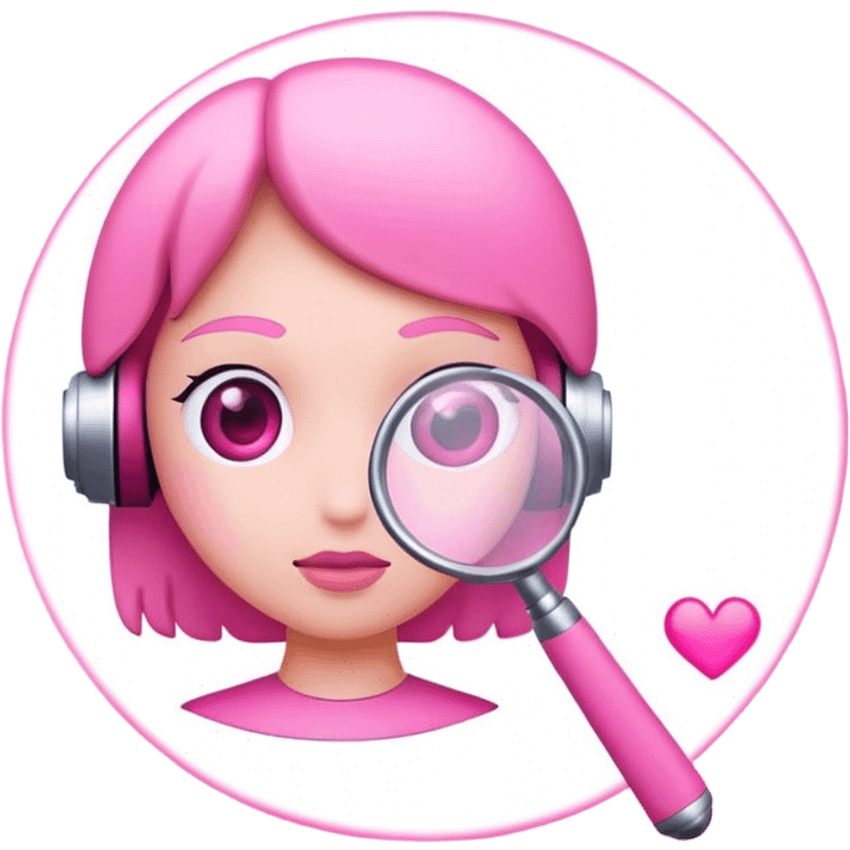 ai search pink emoji