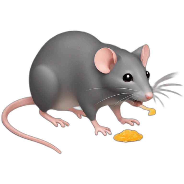 Rat qui mange du caca emoji