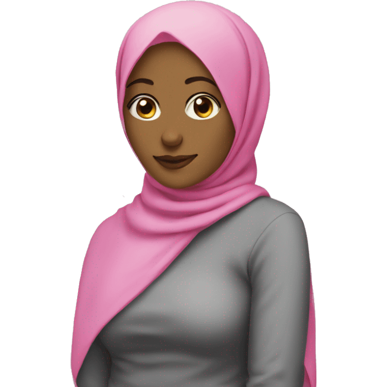 pink hijabi emoji