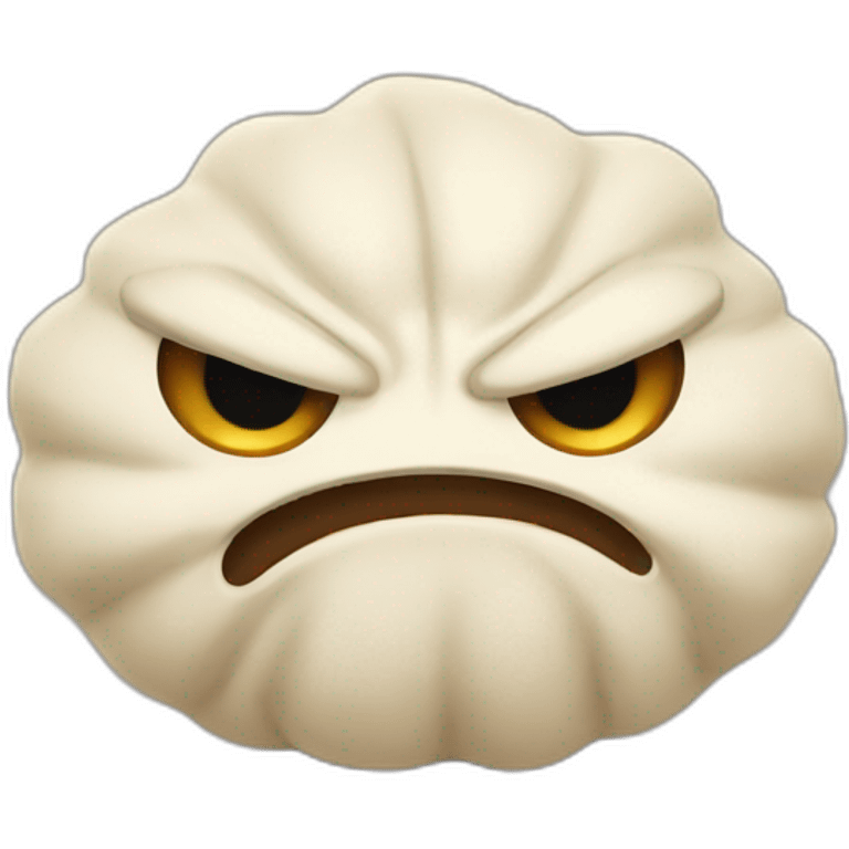 angry dumpling emoji