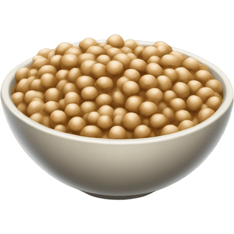 a bowl of japanese natto emoji