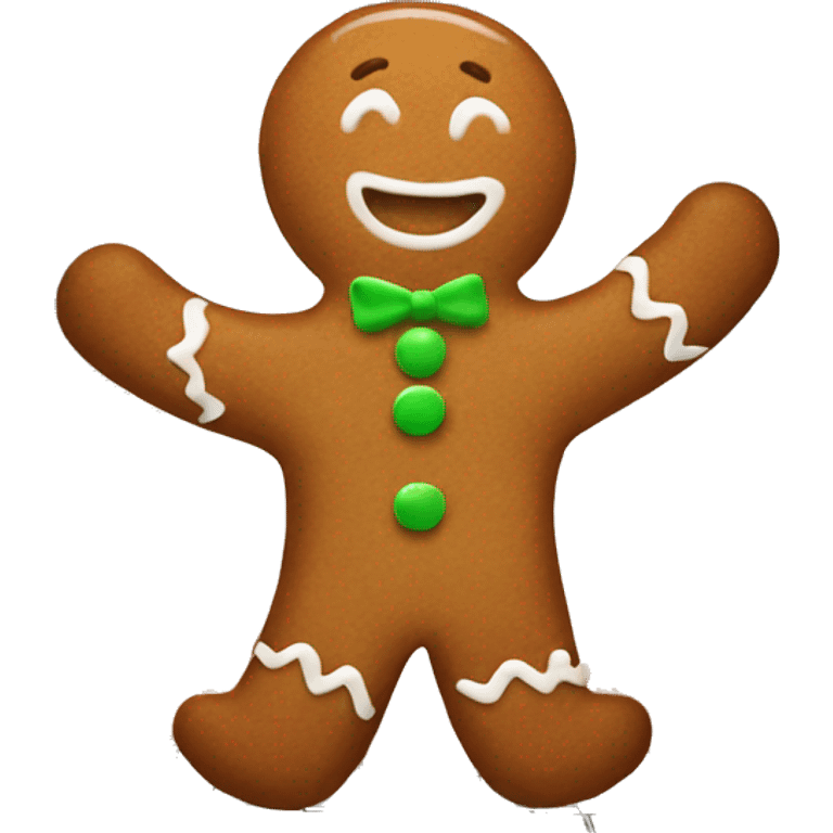 Gingerbread man in the oven  emoji