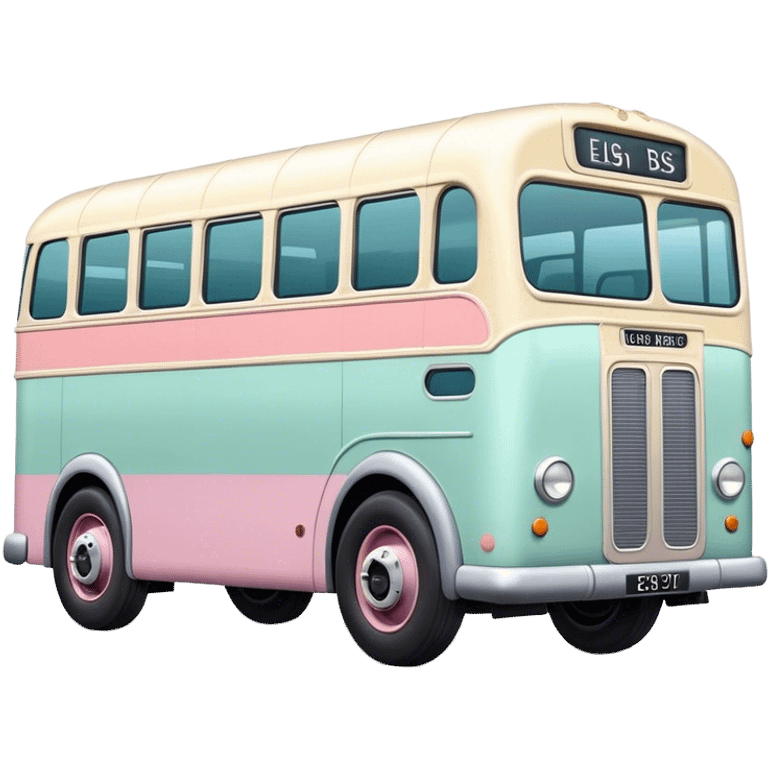 pastel British bus emoji