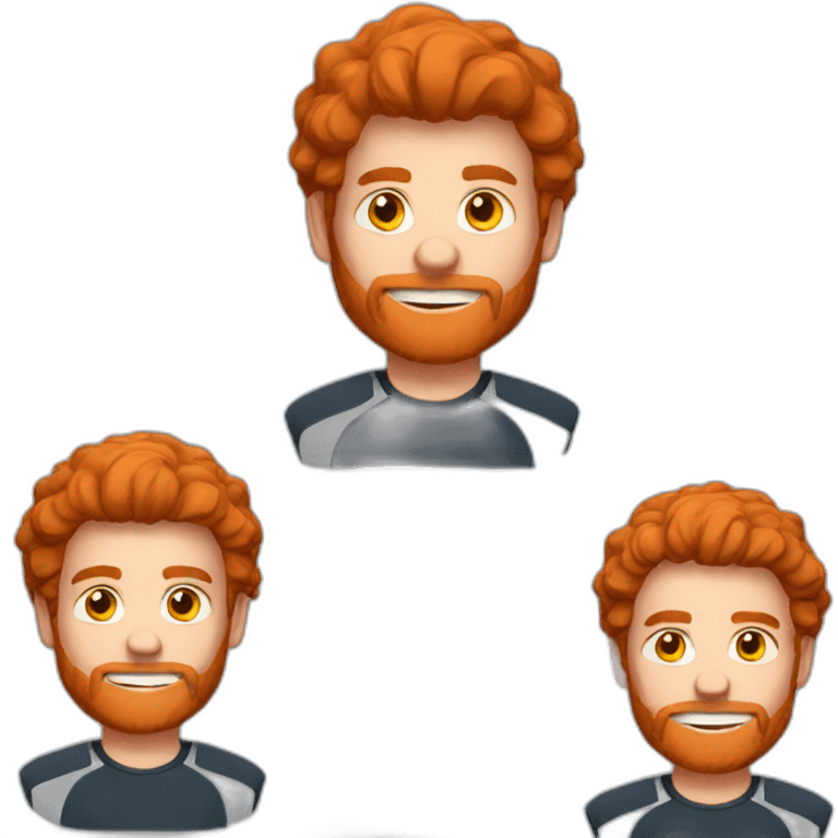 a redhair guy rugbyman emoji