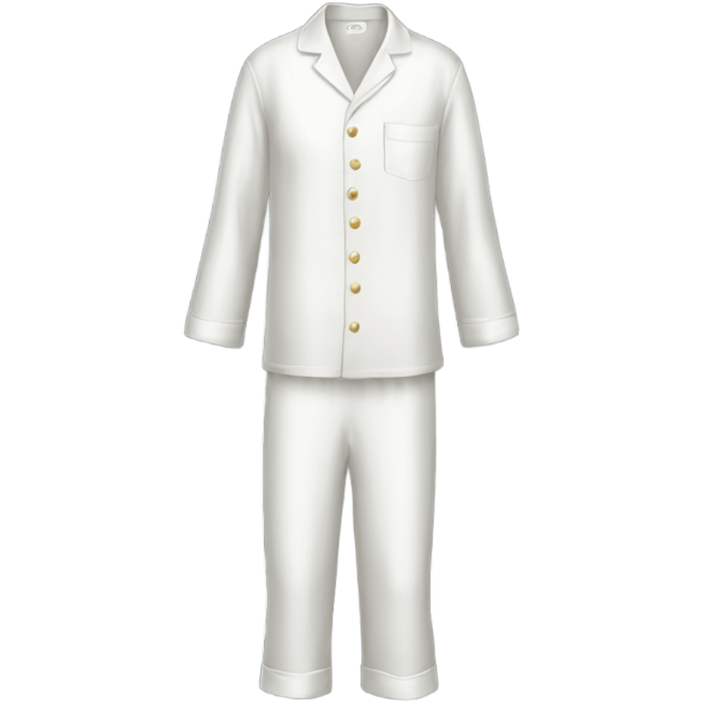 silk white pajamas emoji