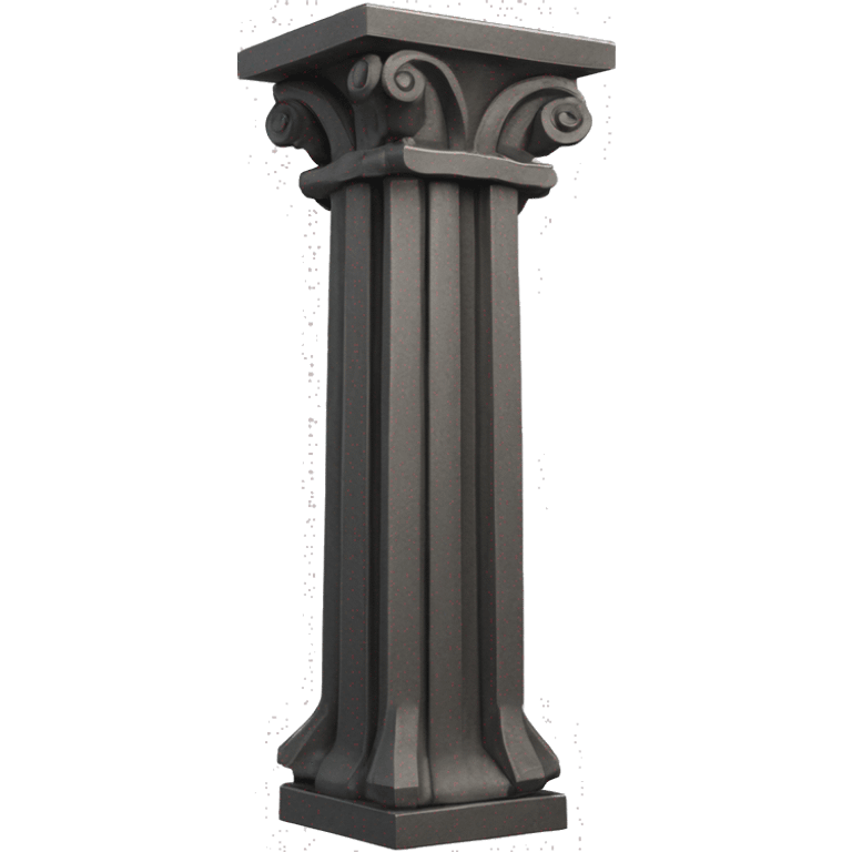 cast iron metal column structure pilar, modern emoji