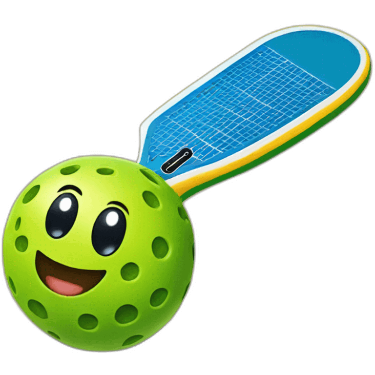 Pickleball on beach emoji