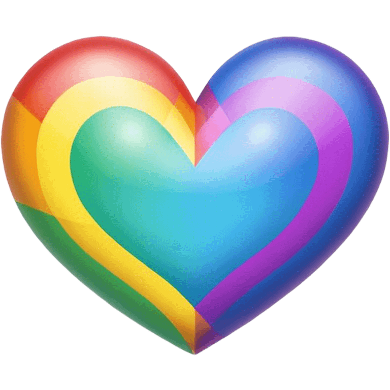 Rainbow heart emoji