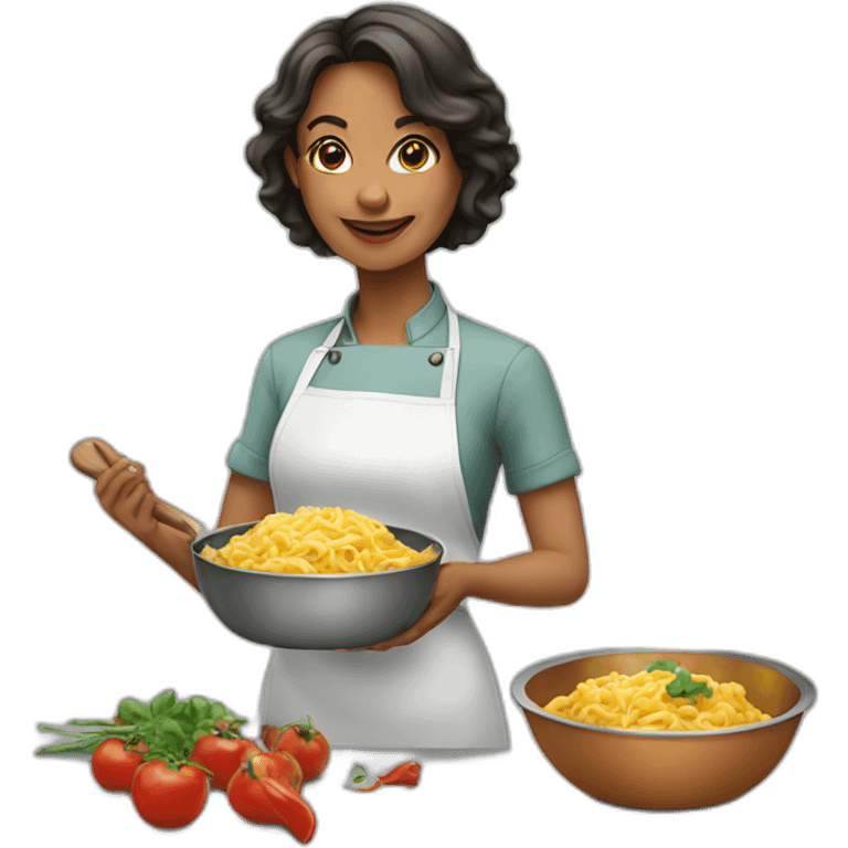 Femme dans la cuisine emoji