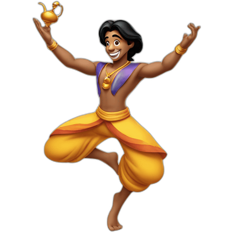 genie dancing from Disney’s Aladdin  emoji