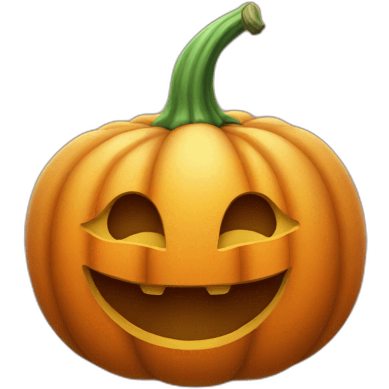 happy pumpkin emoji