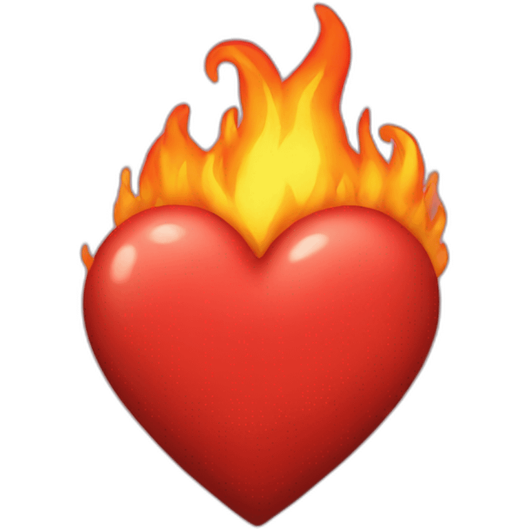 Fire heart emoji