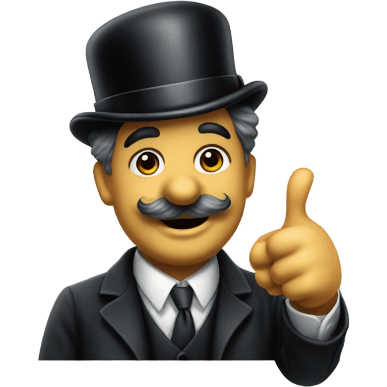 Charlie Chaplin thumbs up emoji