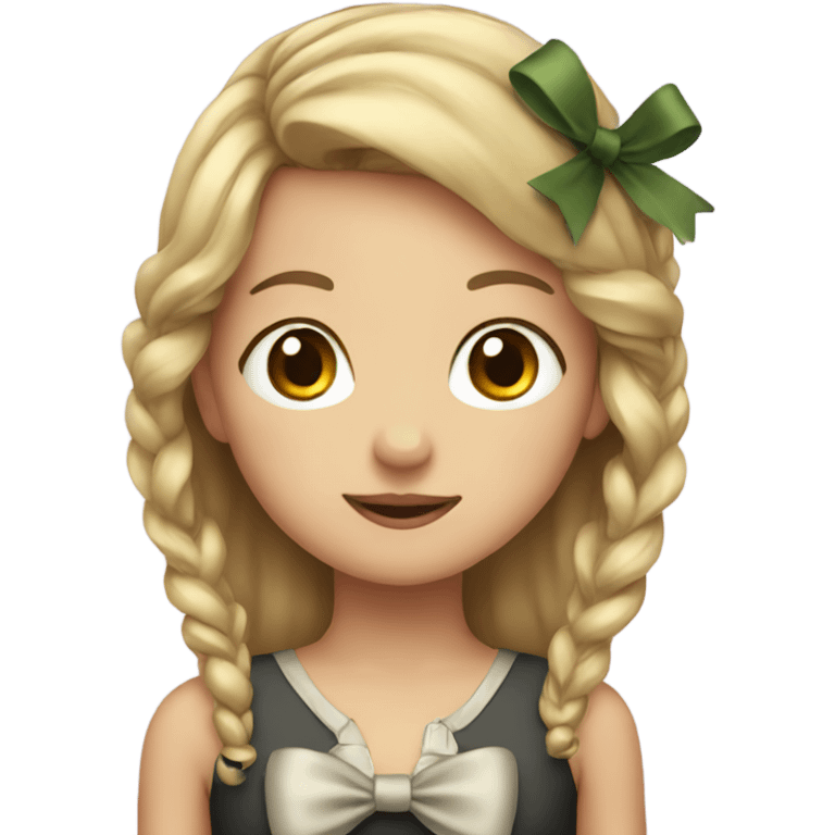 girl with a bow  emoji