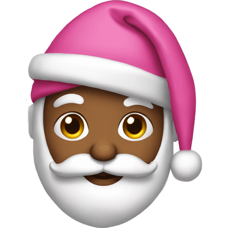 Pink Santa emoji