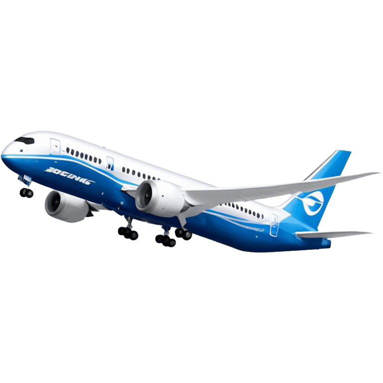 Boeing 787 Dreamliner - Boeing (Model Year: 2022) (Iconic colour: White with blue) emoji