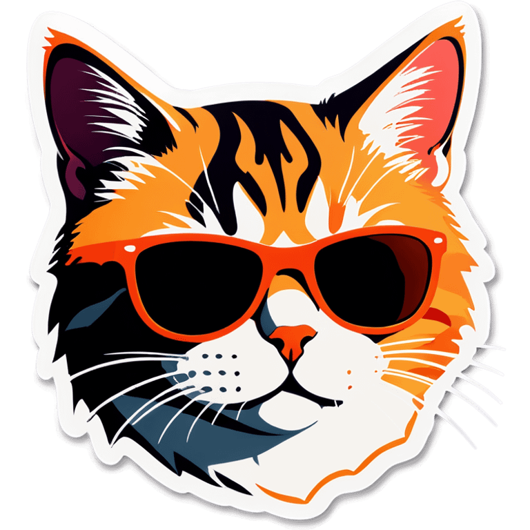 Cat with sunglasses emoji