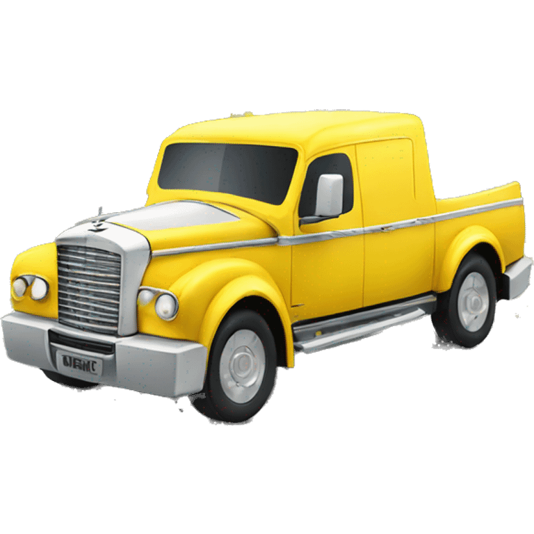 a bentley truck crashing into a lemonade stand emoji