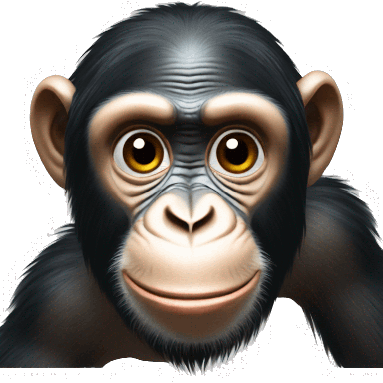 Chimpanse chita s goriláčkem emoji