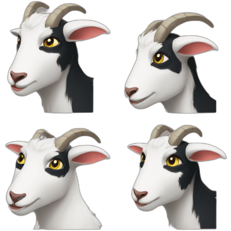 the discord cat as a goat emoji