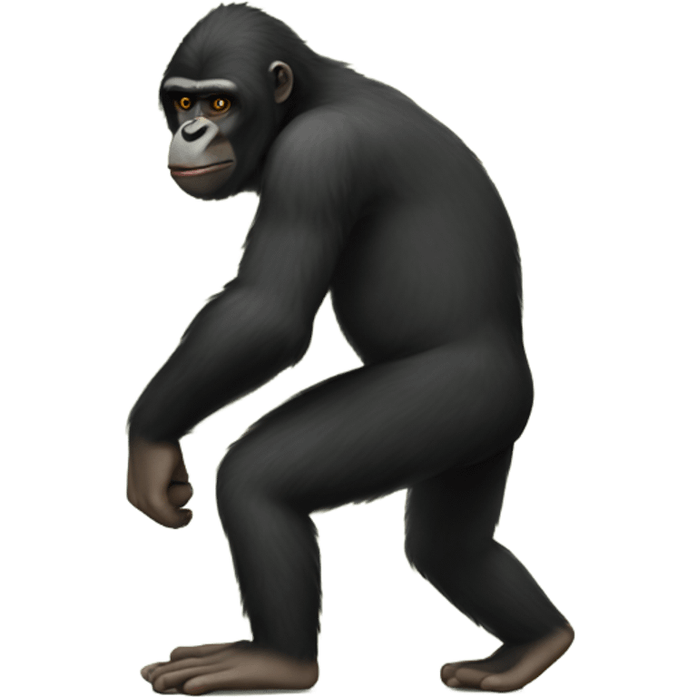 Gorrilla with monkey legs emoji