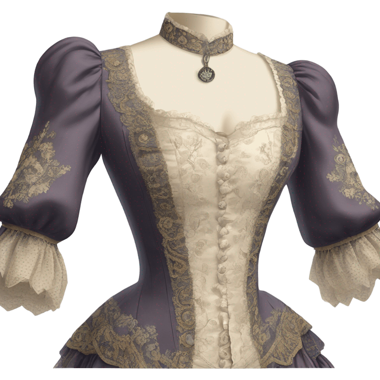 Highly detailed rococo bodice  emoji