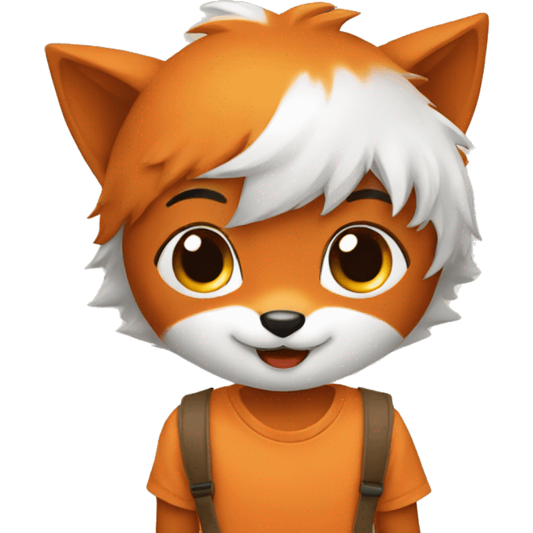 kids playing little fox emoji