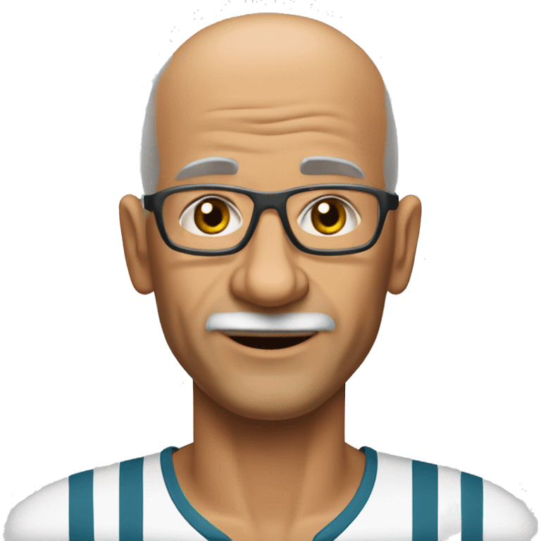 65yo man tennis bald emoji