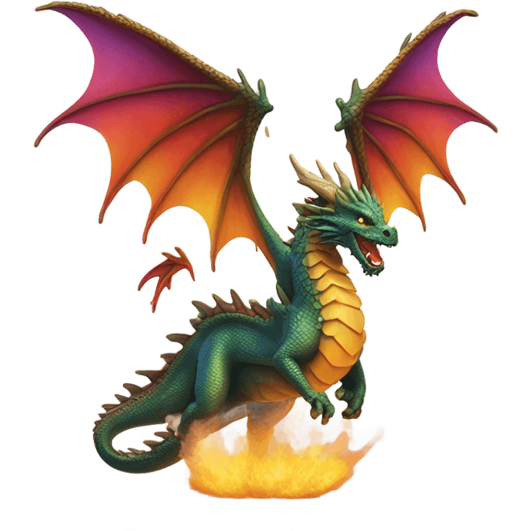 Dragon winning emoji